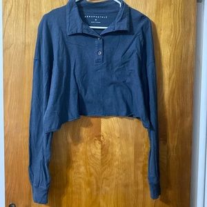 Aeropostale Long Sleeve Crop Top